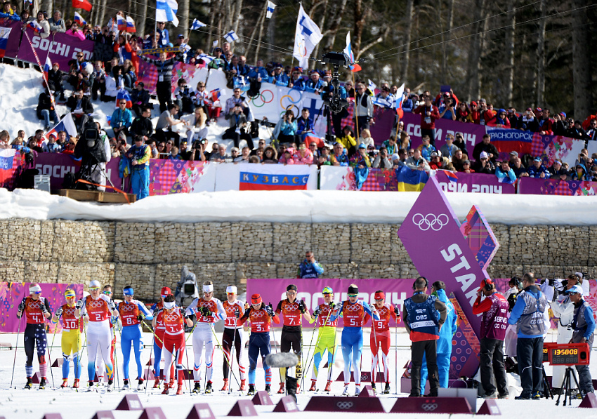 Победа шведок в лыжной эстафете