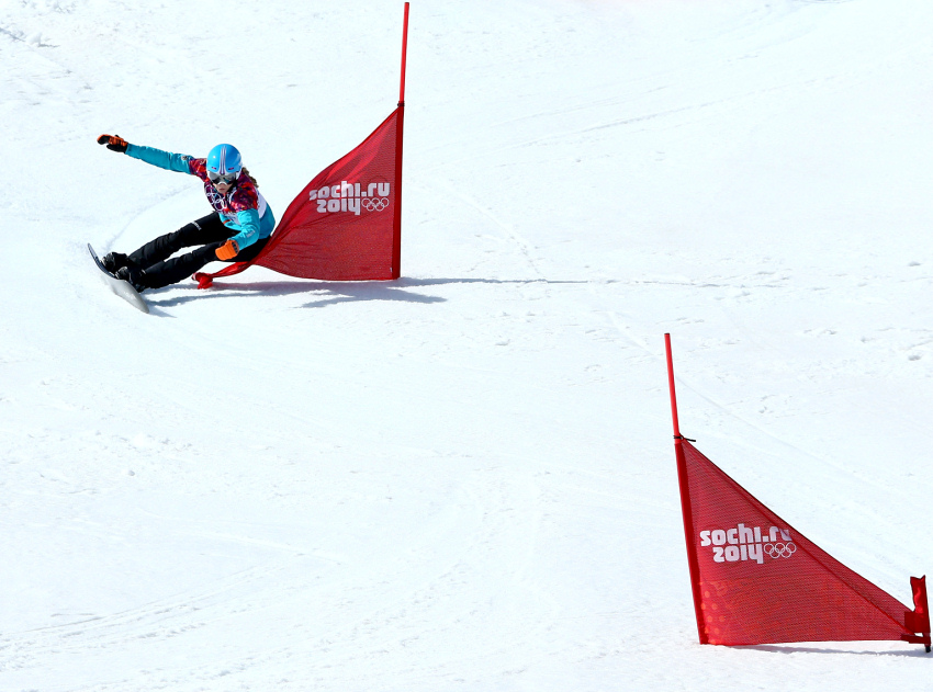 Победа Юлии Дуймовиц в параллельном слаломе
