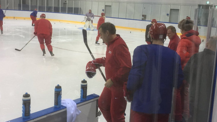 Сборная России провела первую тренировку на ОИ