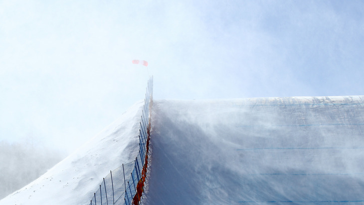 В Пхенчхане неблагоприятные погодные условия