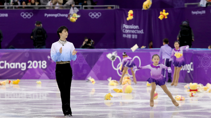 Ханю закончил выступление, Винни Пухи — начали 