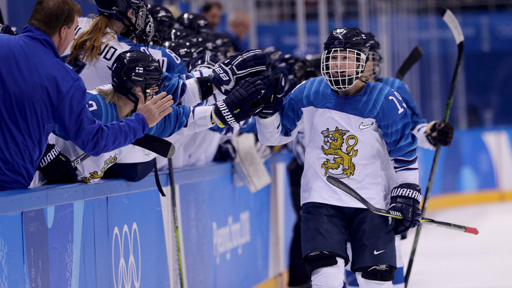 Хоккеистки сборной Финляндии