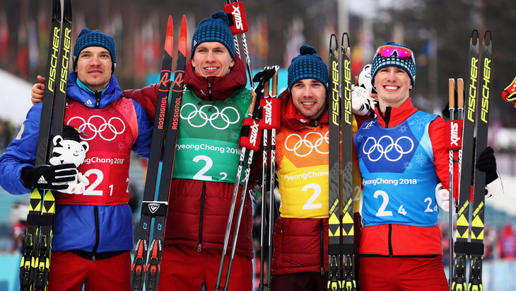 Российские лыжники