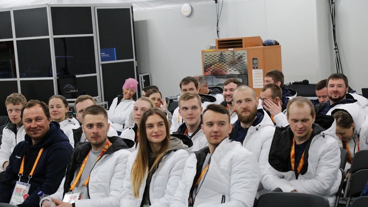 Российская делегация в Пхенчхане