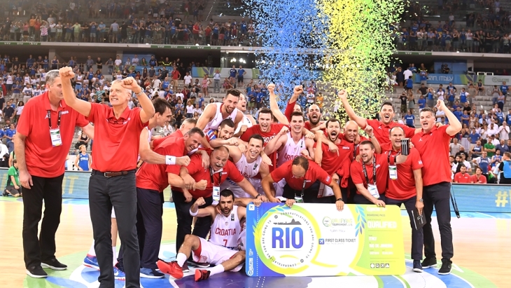 Баскетболисты сборной Хорватии