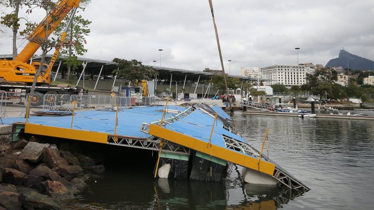 В Рио обрушился причал для соревнований по парусному спорту