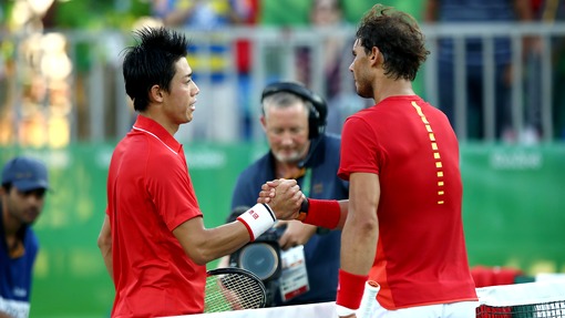 Кеи Нисикори и Рафаэль Надаль