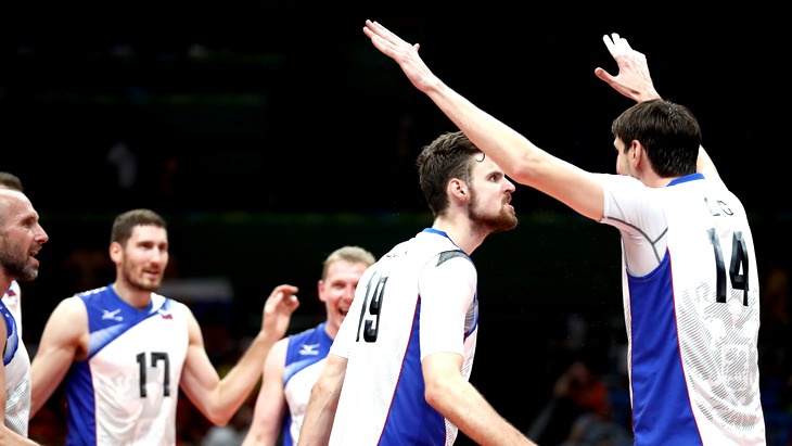 В четвертьфинале российские волейболисты разгромили Иран