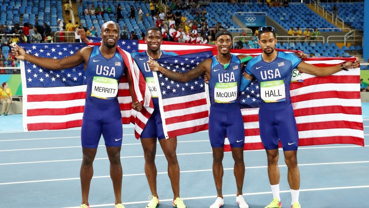 Арман Холл, Тони Маккуэй, Гил Робертс и Лашон Мерритт