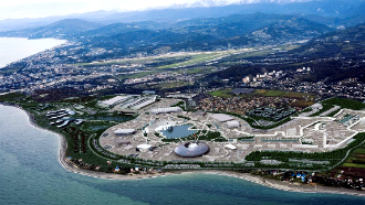 макет олимпийских объектов в Сочи