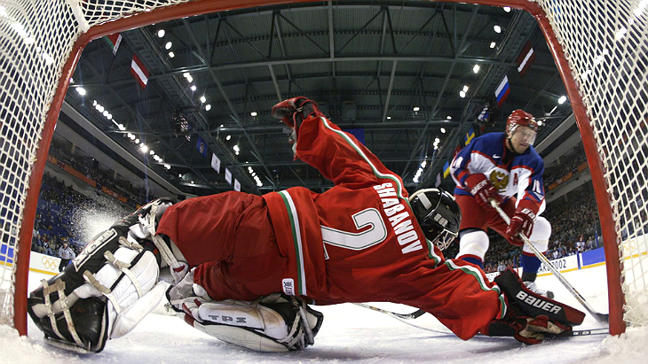 Павел Буре в матче за бронзу с Белоруссией