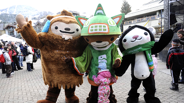 Маскоты Олимпиады в Ванкувере