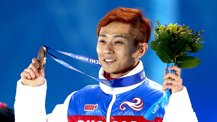 Россиянин Виктор Ан с бронзовой медалью Сочи-2014