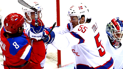 Александр Овечкин и Оле-Кристиан Толлефсен