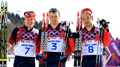 Максим Вылегжанин, Александр Легков и Илья Черноусов