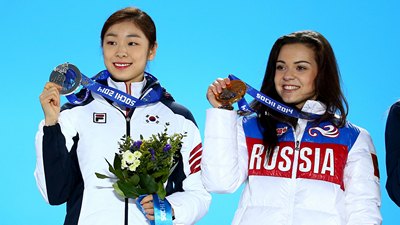 Ким Ю На и Аделина Сотникова