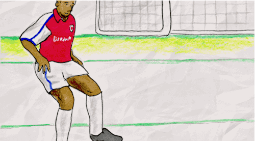 Анри забивает в ворота «Манчестер Юнайтед»