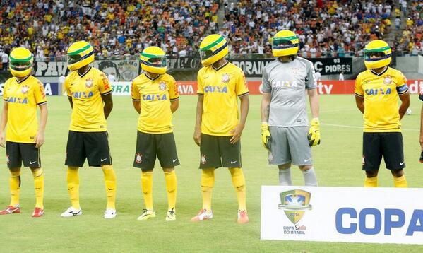 #Corinthians pay tribute to Ayrton #Senna on the 20th anniversary of his death