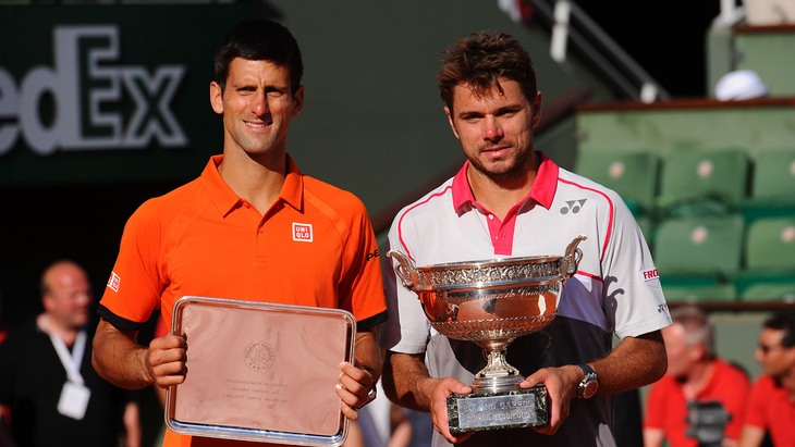 В решающем матче Вавринка выиграл у Джоковича со счетом 4:6, 6:4, 6:3, 6:4 