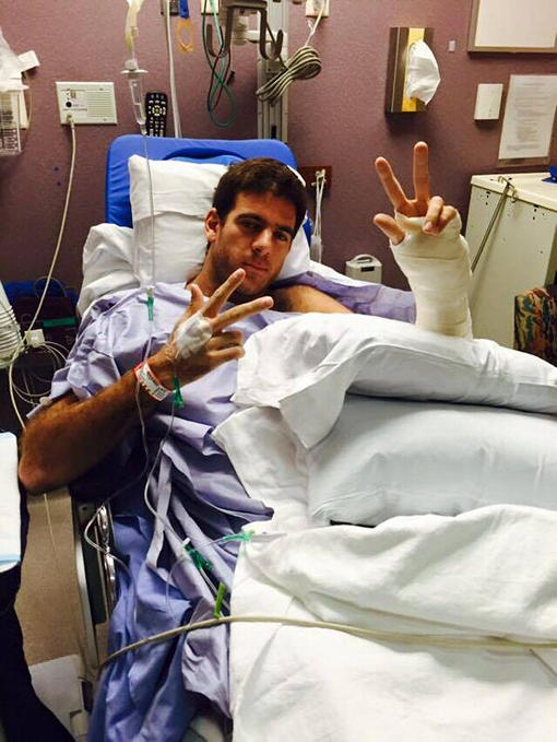 Хуан Мартин Дель Потро после операции