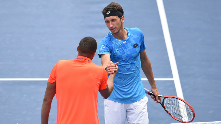 Жо-Вильфрид Тсонга и Сергей Стаховский 