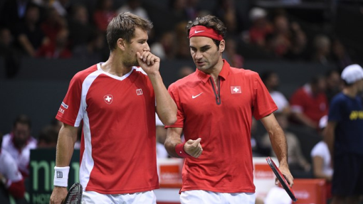 Роджер Федерер и Марко Кьюдинелли