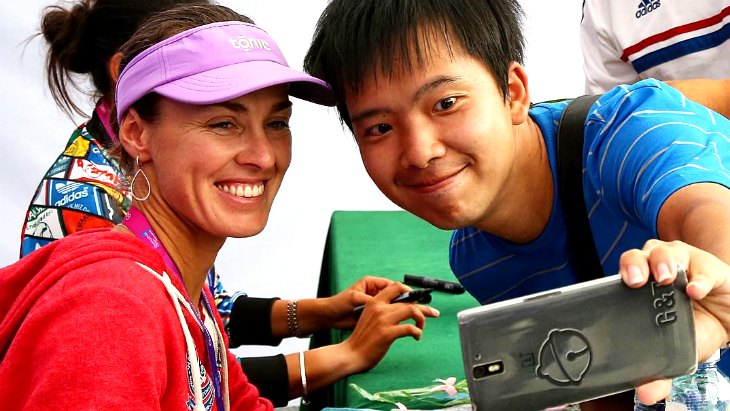 Селфи с Мартиной Хингис