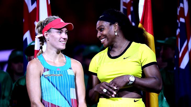 Анжелика Кербер и Серена Уильямс 