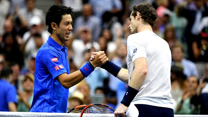 Кеи Нисикори и Энди Мюррей