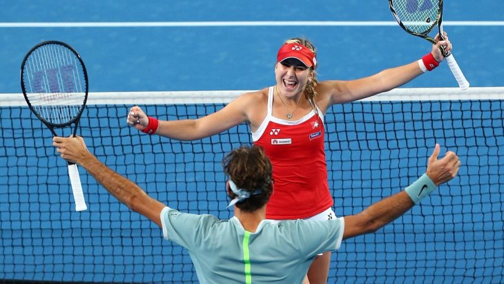 Роджер Федерер и Белинда Бенчич