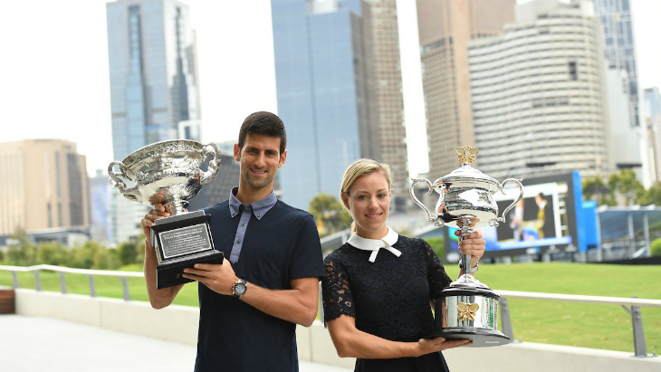 Новак Джокович и Анжелика Кербер