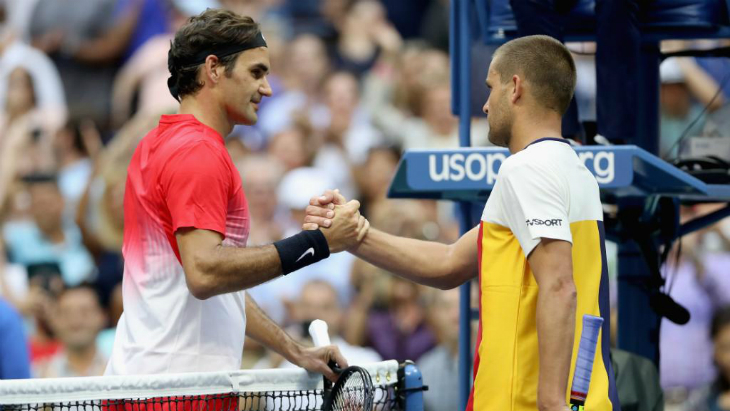 Михаил Южный и Роджер Федерер