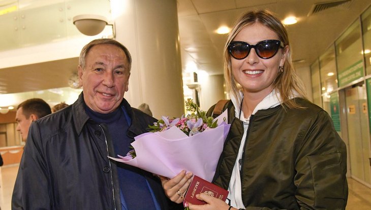 Мария Шарапова с Шамилем Тарпищевым