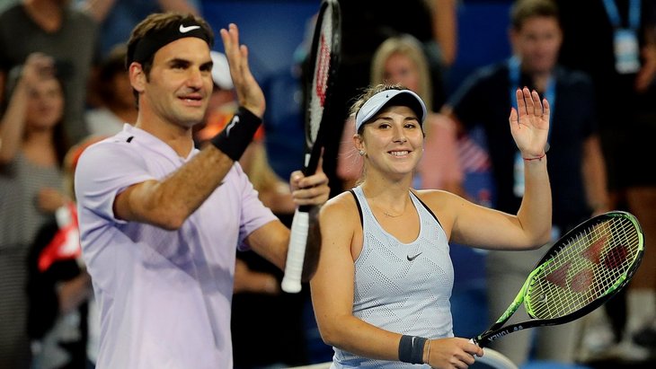 Роджер Федерер и Белинда Бенчич