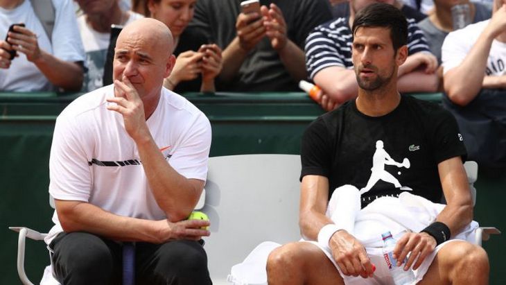 Андре Агасси и Новак Джокович