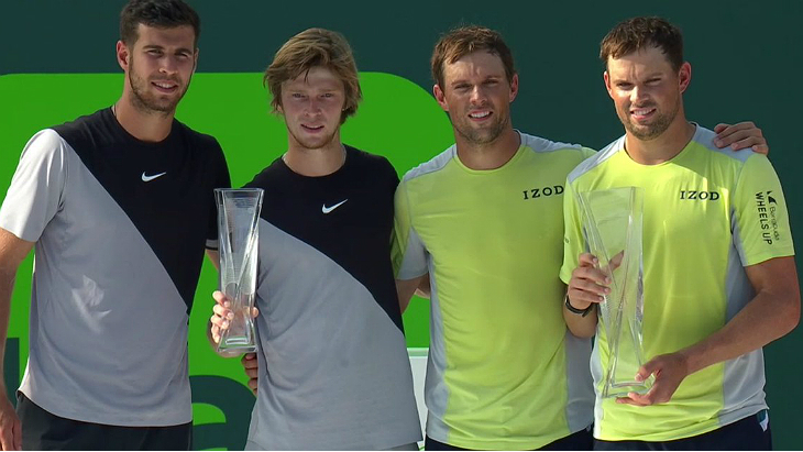 Карен Хачанов, Андрей Рублев и Братья Брайан