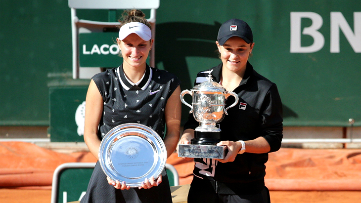 Маркета Вондроушова и Эшли Барти