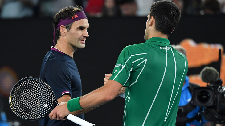 Роджер Федерер и Новак Джокович