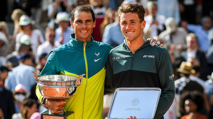 Рафаэль Надаль и Каспер Рууд