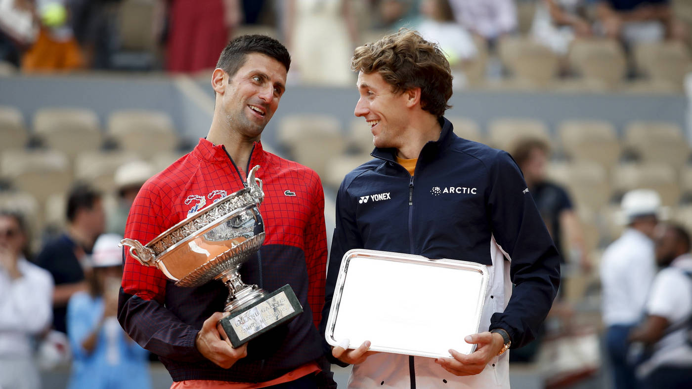 Новак Джокович и Каспер Рууд