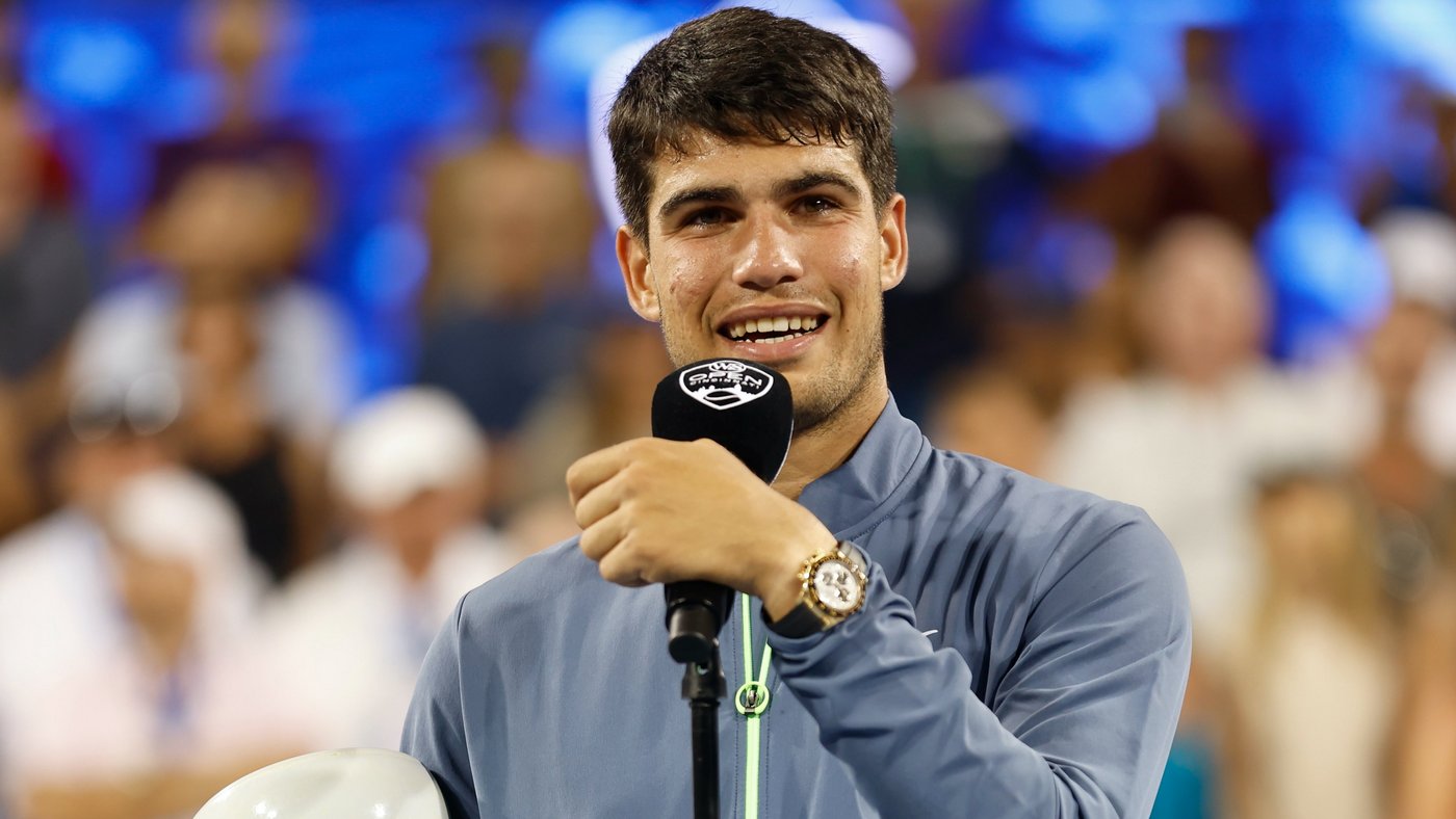 Карлос Алькарас после финала в Цинциннати