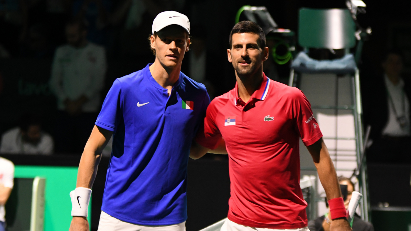 Янник Синнер и Новак Джокович