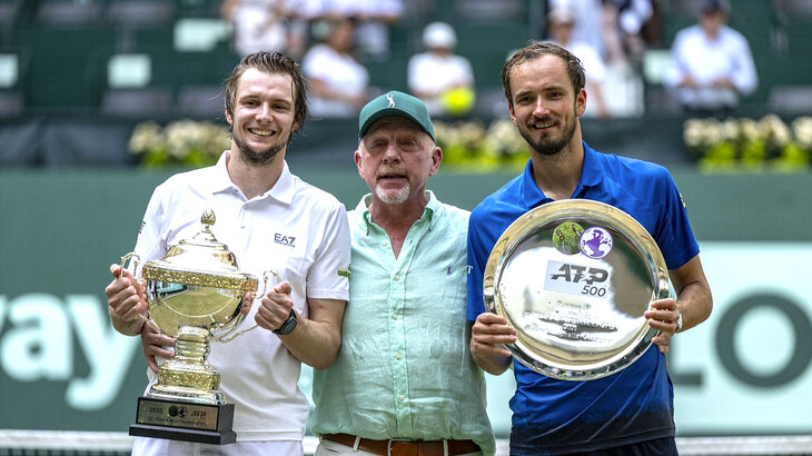 Александр Бублик, Борис Беккер и Даниил Медведев