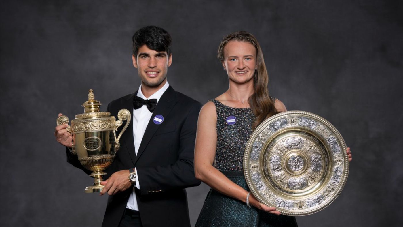 Карлос Алькарас и Барбора Крейчикова — прошлогодние чемпионы Уимблдона 