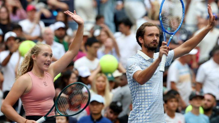 Мирра Андреева и Даниил Медведев