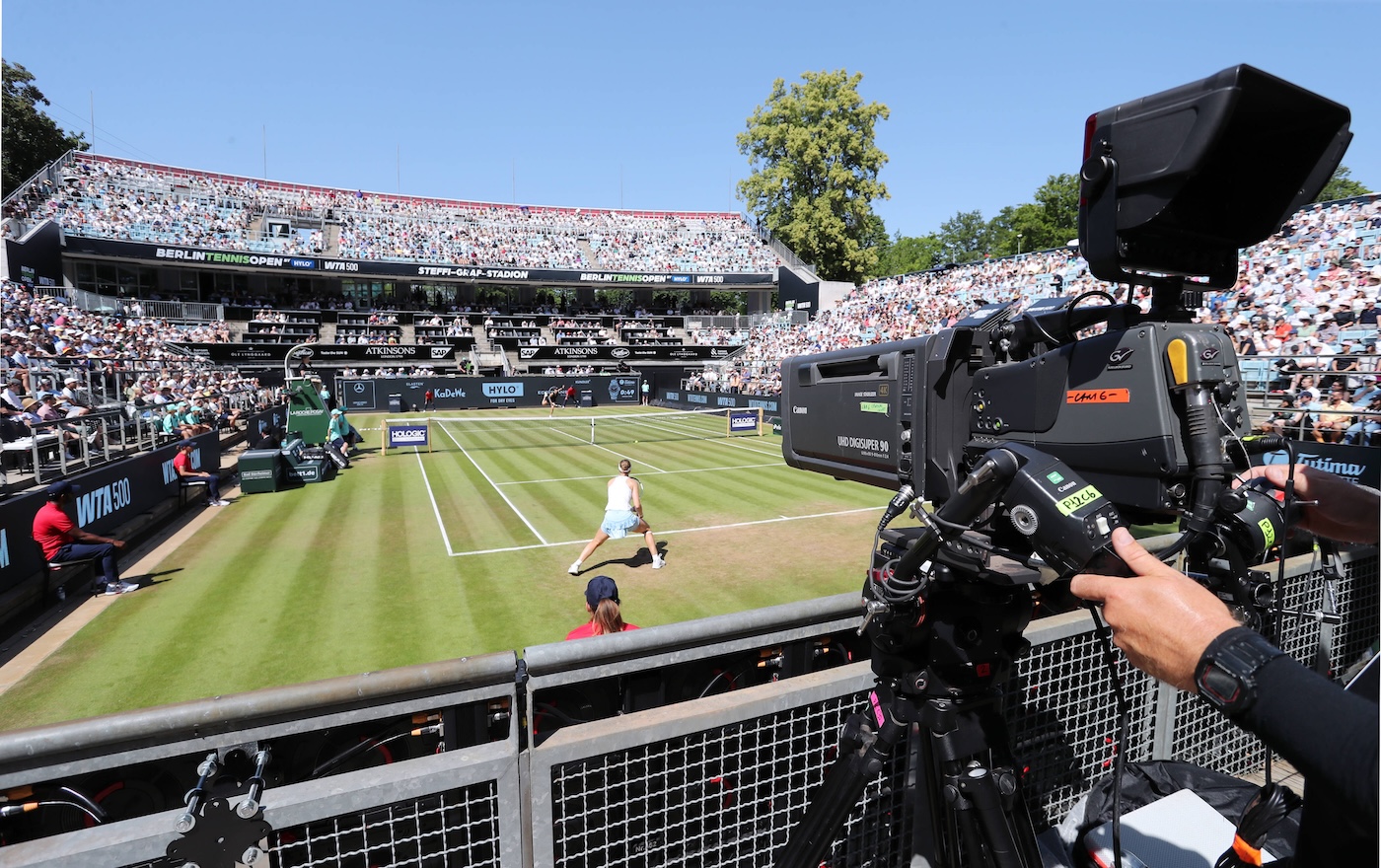 Фрагмент матча на турнире в Берлине