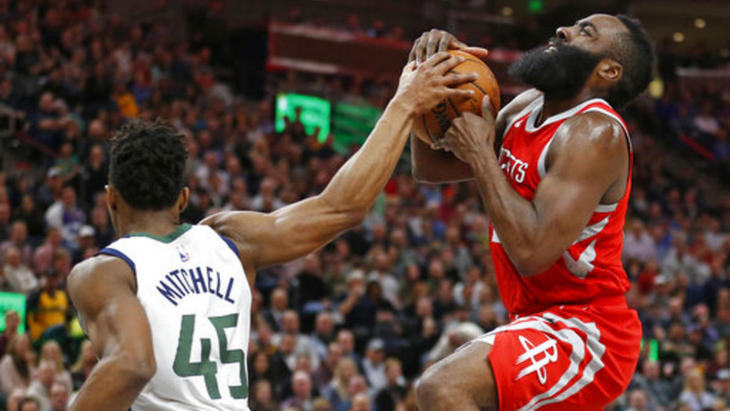 Донован Митчелл и Джеймс Харден