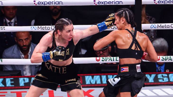 Кэти Тейлор и Аманда Серрано