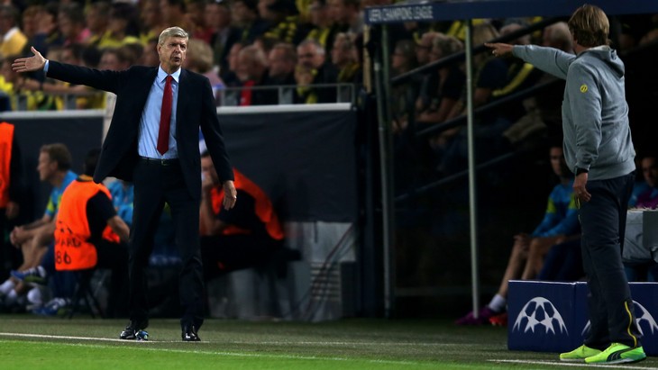 Арсен Венгер (слева) и Юрген Клопп: очередная дуэль