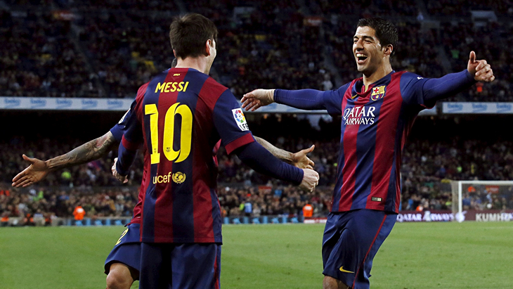 Лионель Месси и Луис Суарес